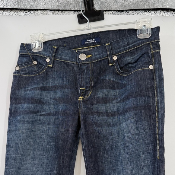 Rock & Republic Dark Indigo Bootcut Jeans 28 - Picture 6 of 9